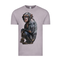 Vintage Zinc Chimpanzee Illustrations Vintage Tee - LillyAllenDesigns