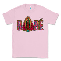 Bubblegum Pink Bebe Our Lady Of Guadalupe Classic Tee - Jasminsmagicworld
