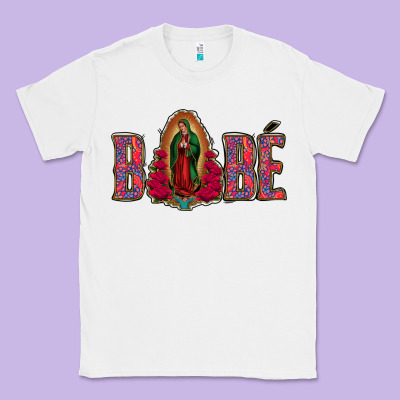 Bebe Our Lady Of Guadalupe Classic Tee Designed By Jasminsmagicworld