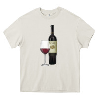 Cream California Wine Heavy Core Tee - RanaPortraitStore