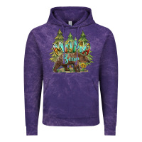 Cloud Purple mama bear trees Vintage Hoodie - BarkalooDesign