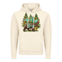 Vintage Artic mama bear trees Vintage Hoodie - BarkalooDesign