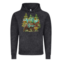 Vintage Black mama bear trees Vintage Hoodie - BarkalooDesign