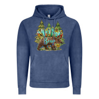 Vintage Denim mama bear trees Vintage Hoodie - BarkalooDesign
