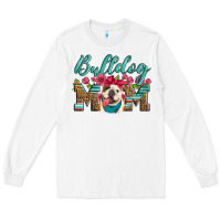 White english bulldog mom Long Sleeve Tee - Artiststas