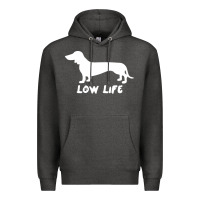 Charcoal Heather Doxie Low Life Premium Hoodie - artisFamous