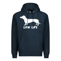 Navy Doxie Low Life Premium Hoodie - artisFamous