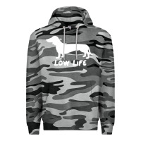 Slate Camo Doxie Low Life Premium Hoodie - artisFamous