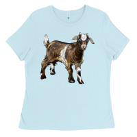 Baby Blue Baby Tennessee Fainting Goat Ladies Tee - LillyAllenDesigns