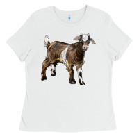 White Baby Tennessee Fainting Goat Ladies Tee - LillyAllenDesigns
