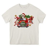 Cream merry christmas truck gnomies Heavy Core Tee - FaDigitalArtStudio
