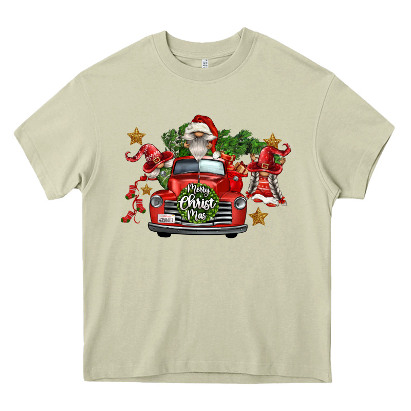 Merry Christmas Truck Gnomies Heavy Core Tee by FaDigitalArtStudio | Teevron