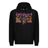 Black dachshund mom Premium Hoodie - BarkalooDesign