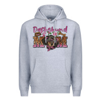 Heather Grey dachshund mom Premium Hoodie - BarkalooDesign