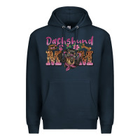 Navy dachshund mom Premium Hoodie - BarkalooDesign