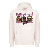 Pale Pink dachshund mom Premium Hoodie - BarkalooDesign