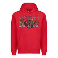 Red dachshund mom Premium Hoodie - BarkalooDesign