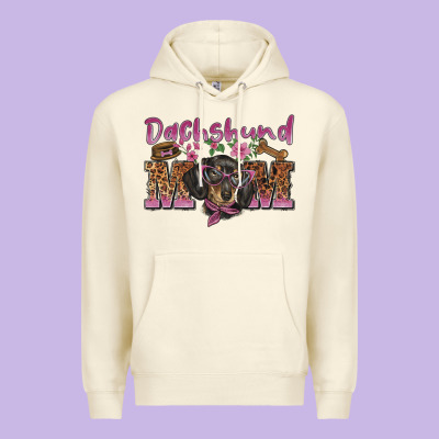 Dachshund Mom Premium Hoodie Designed By Barkaloodesign