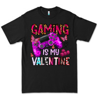 Black gaming is my valentine Premium Tee - CowhideDigitalArt