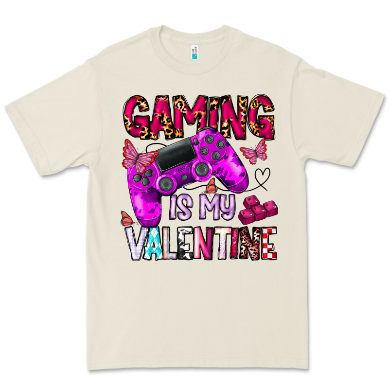Gaming Is My Valentine Premium Tee by CowhideDigitalArt | Teevron