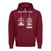 Burgundy Attempted Murder Zipper Hoodie - Bettercallsaul