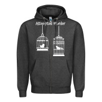 Charcoal Heather Attempted Murder Zipper Hoodie - Bettercallsaul