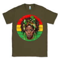 Army Green black women Classic Tee - BarkalooDesign