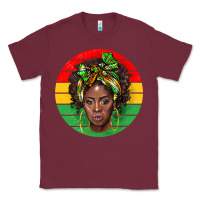 Burgundy black women Classic Tee - BarkalooDesign