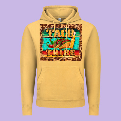 Taco Tribe Vintage Hoodie Designed By Barkaloodesign
