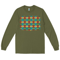 Army Green autism awareness background Long Sleeve Tee - Artiststas