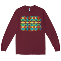 Burgundy autism awareness background Long Sleeve Tee - Artiststas