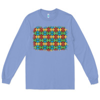 Colony Blue autism awareness background Long Sleeve Tee - Artiststas