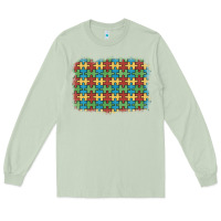 Matcha autism awareness background Long Sleeve Tee - Artiststas