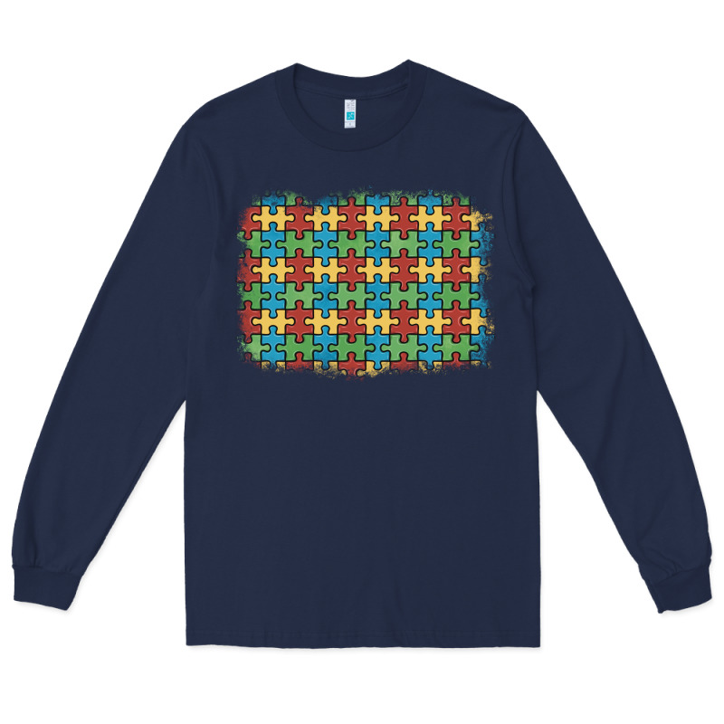 Autism Awareness Background Long Sleeve Tee by Artiststas | Teevron