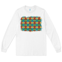 White autism awareness background Long Sleeve Tee - Artiststas