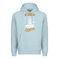 Blue Mist Science: Because You Can't Pray This Shit Into Space Premium Hoodie - artisFamous