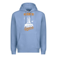 Colony Blue Science: Because You Can't Pray This Shit Into Space Premium Hoodie - artisFamous