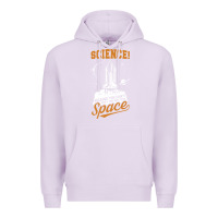 Lilac Science: Because You Can't Pray This Shit Into Space Premium Hoodie - artisFamous