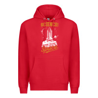 Red Science: Because You Can't Pray This Shit Into Space Premium Hoodie - artisFamous