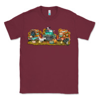 Burgundy thanksgiving trucks bbs Classic Tee - BundleAndBundleShop