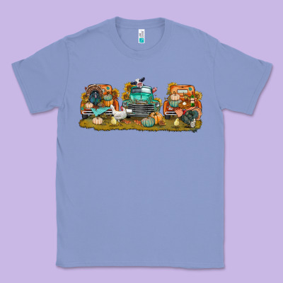 Thanksgiving Trucks Bbs Classic Tee Designed By Bundleandbundleshop