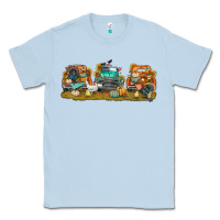 Dusty Blue thanksgiving trucks bbs Classic Tee - BundleAndBundleShop