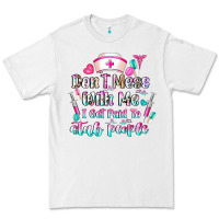 White Don't Mess With Me I Get Paid To Stab People Premium Tee - CowhideDigitalArt