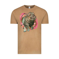 Vintage Camel leopard baby hippo Vintage Tee - LillyAllenDesigns
