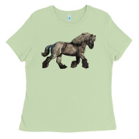 Matcha Belgian Horse Ladies Tee - LillyAllenDesigns