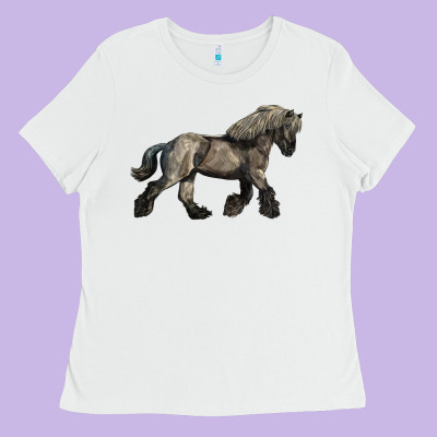 Belgian Horse Ladies Tee Designed By Lillyallendesigns