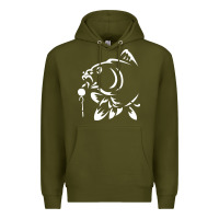Army Green carp fishing Premium Hoodie - artisFamous
