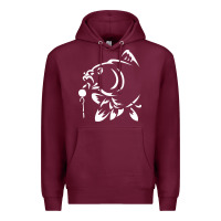 Burgundy carp fishing Premium Hoodie - artisFamous