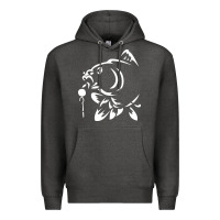 Charcoal Heather carp fishing Premium Hoodie - artisFamous