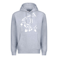 Heather Grey carp fishing Premium Hoodie - artisFamous
